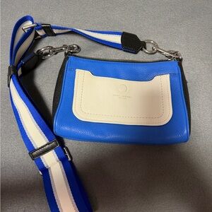Marc Jacobs Crossbody Bag in Vibrant Blue and Cream